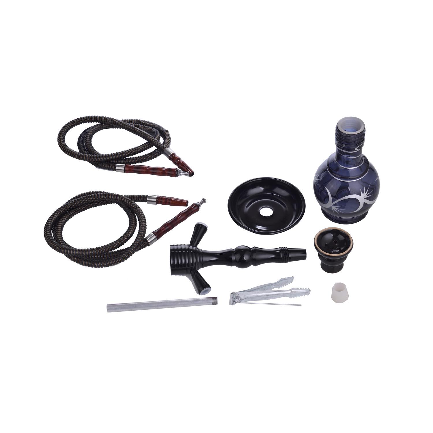Al Malik - Shisha Inzegan Black - 450mm - schwarz Bild 2
