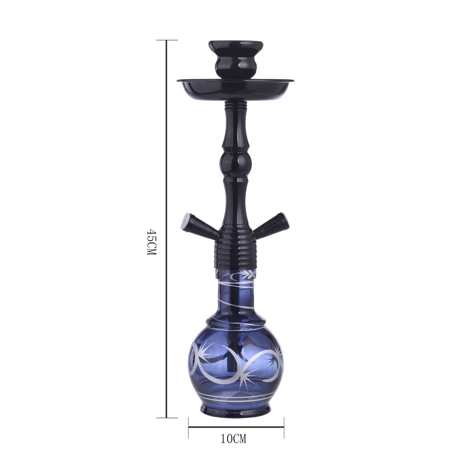 Al Malik - Shisha Inzegan Black - 450mm - schwarz Bild 3