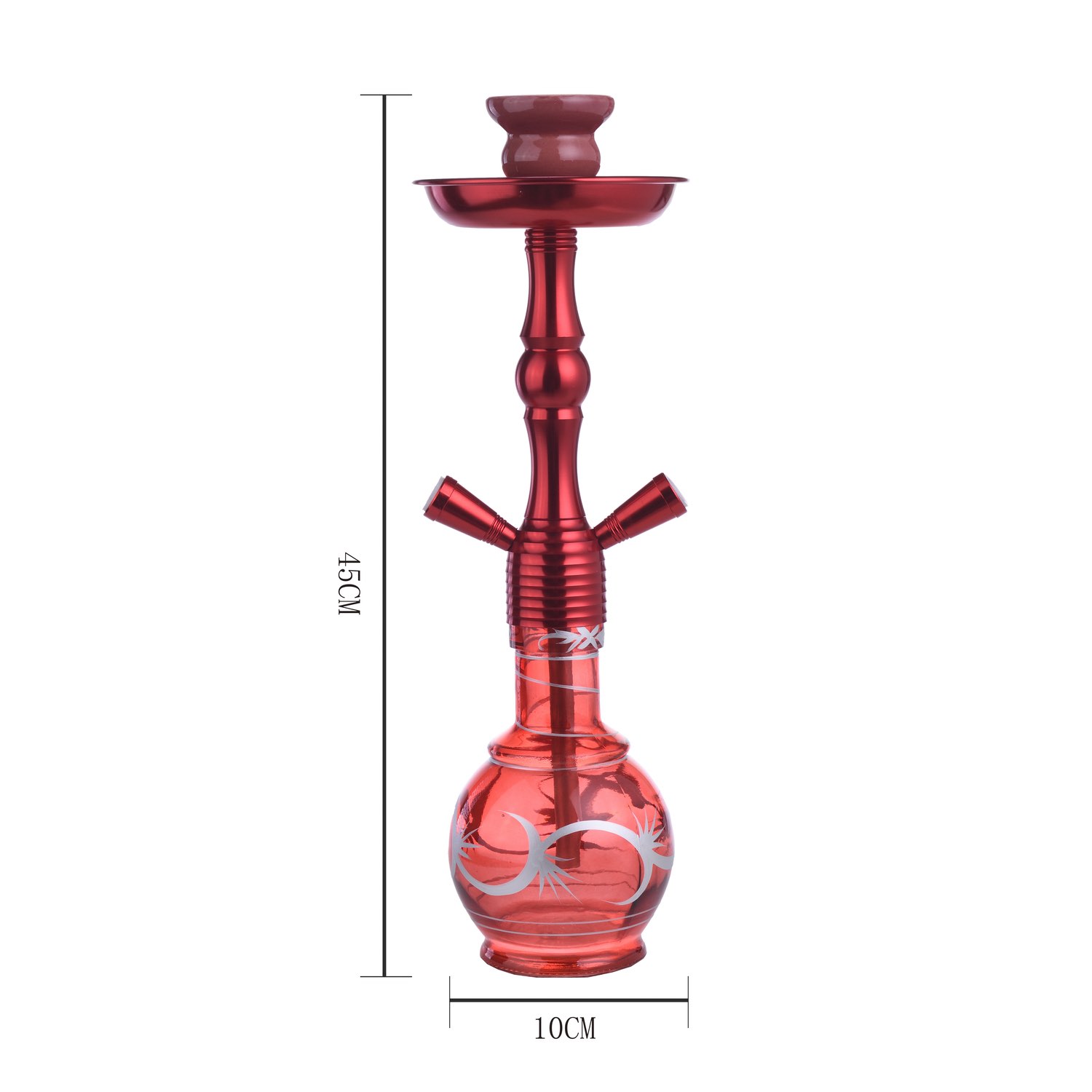 Al Malik - Shisha Inzegan Red - 450mm - rot Bild 3