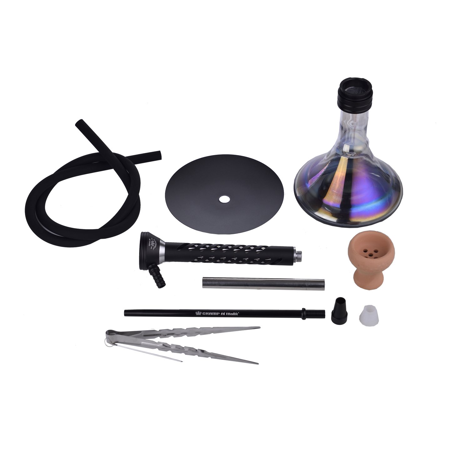 Al Malik - Shisha Jorf - 570mm - Perlmutt / Black Bild 2