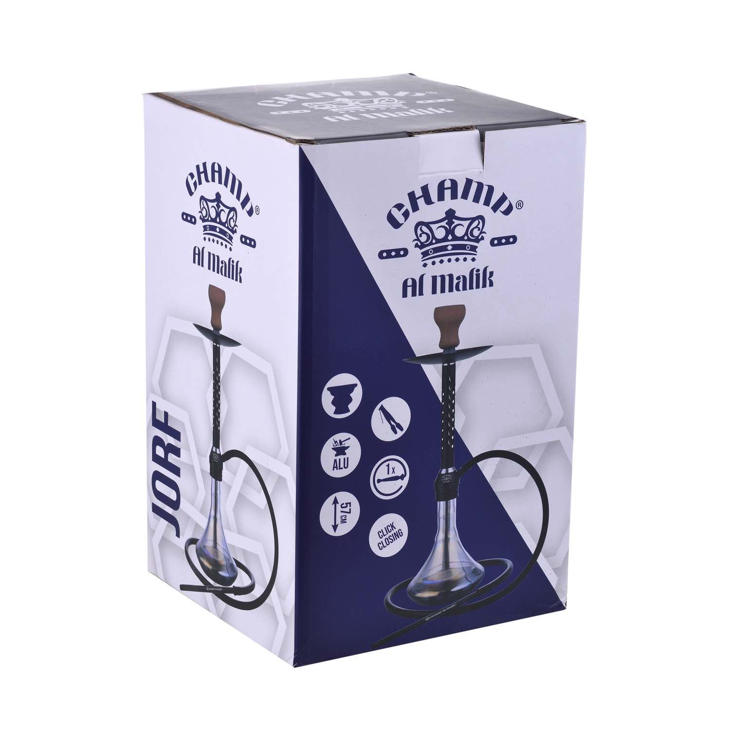 Al Malik - Shisha Jorf - 570mm - Perlmutt / Black Bild 6