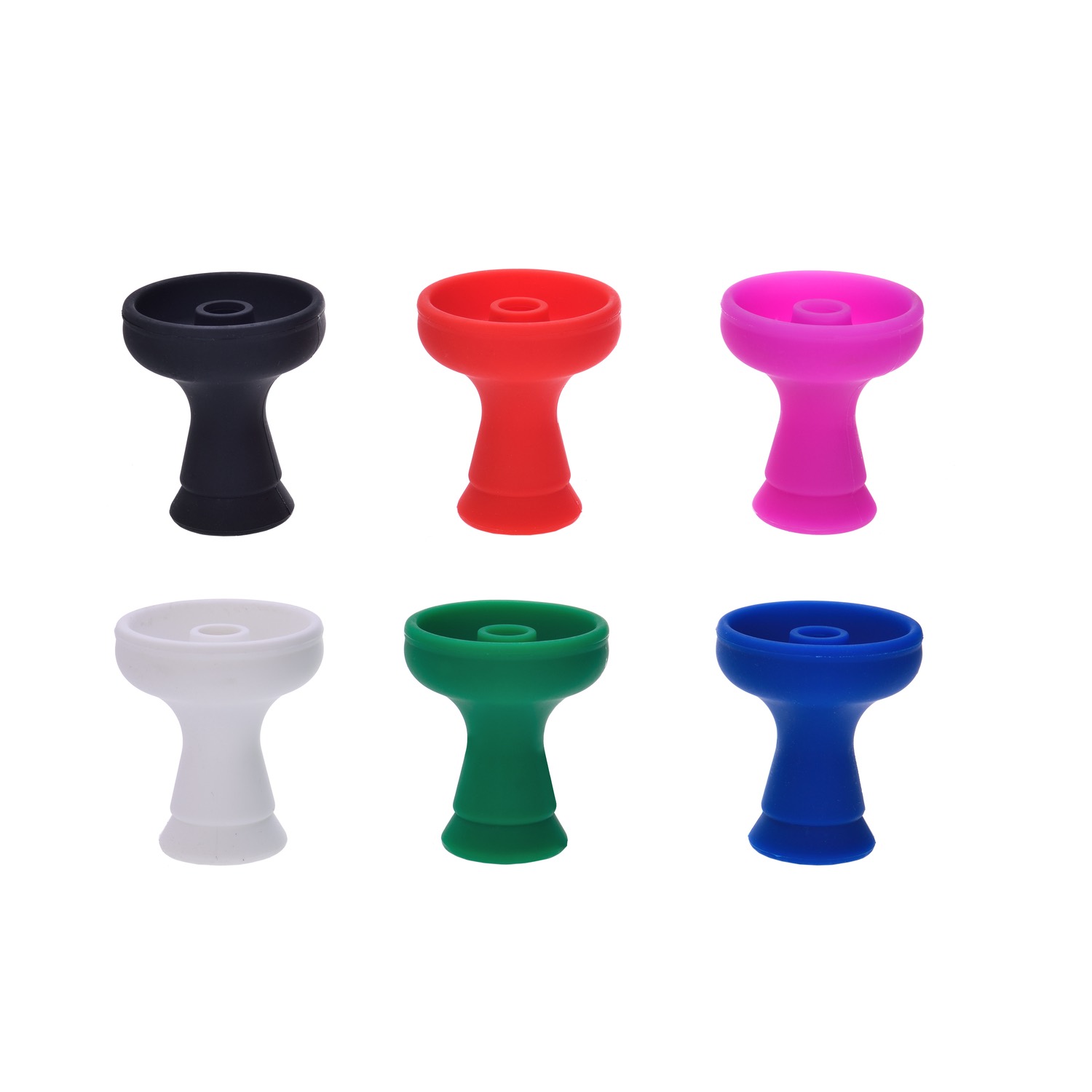 Al Malik - Shisha Kopf aus Silikon - 70mm - 9cm - Display - 6 Stück