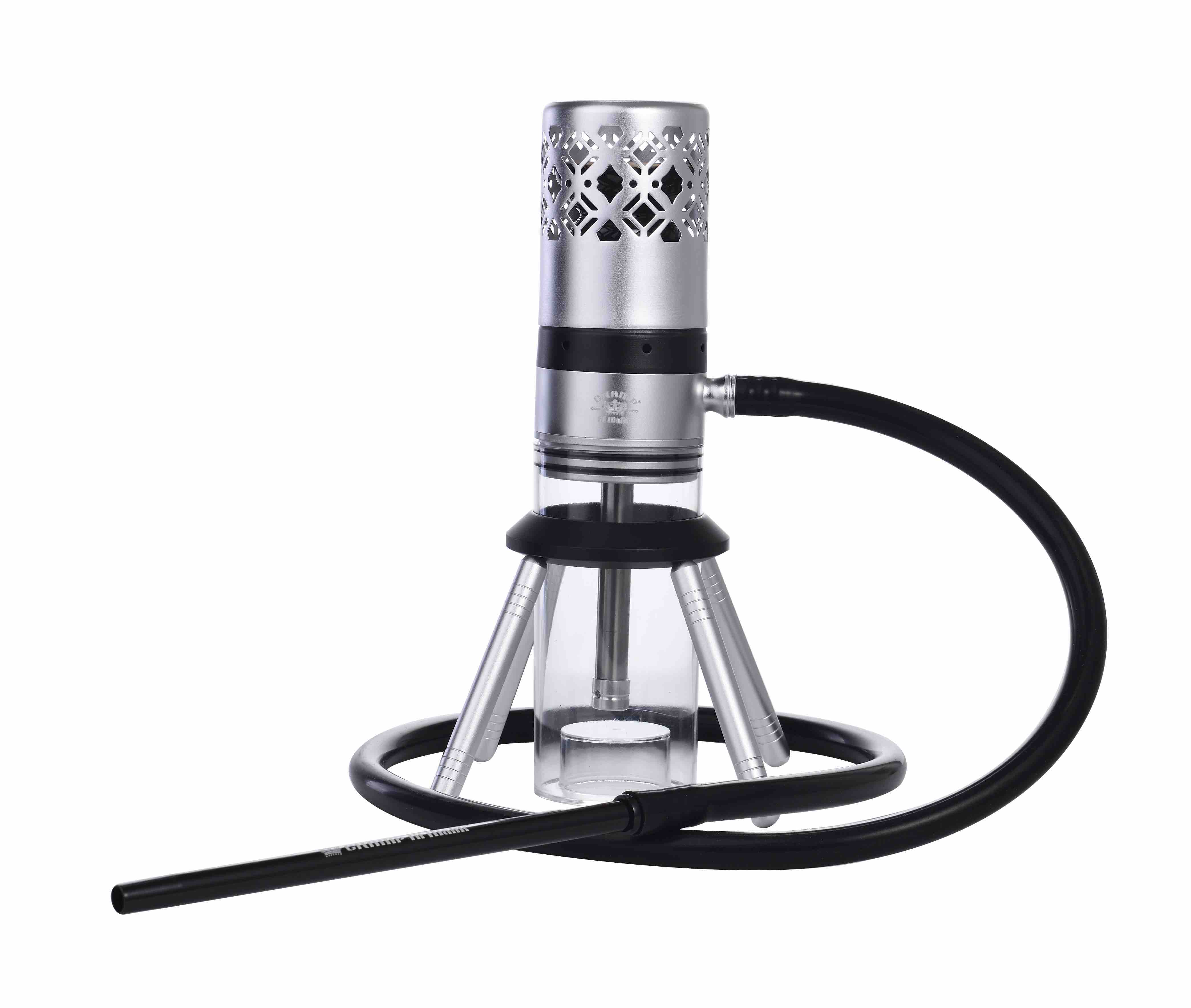 Al Malik - Shisha Sefrou Black / Silver - 280mm - schwarz / silber