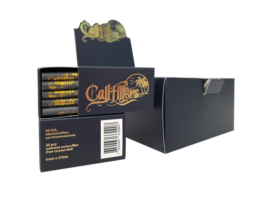 CaliFilters - Aktivkohle Filter - 6mm - Display - 40 x 20 Stück Bild 2