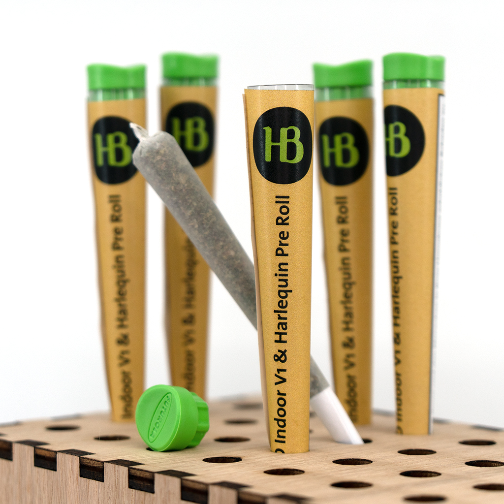 Herba di Berna - Indoor CBD Pre-Rolled Joint - V1 & Harlequin - 1 Stück