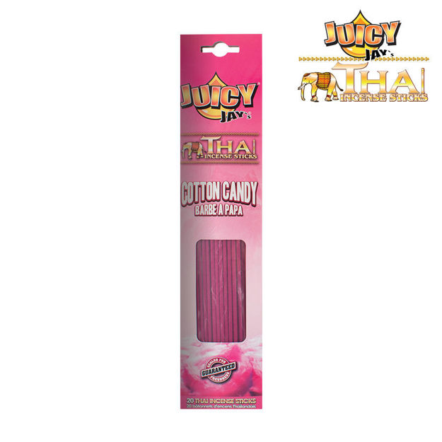 Juicy Jay - Thai Incense Sticks - Cotton Candy - Display - 12 x 20 Stück