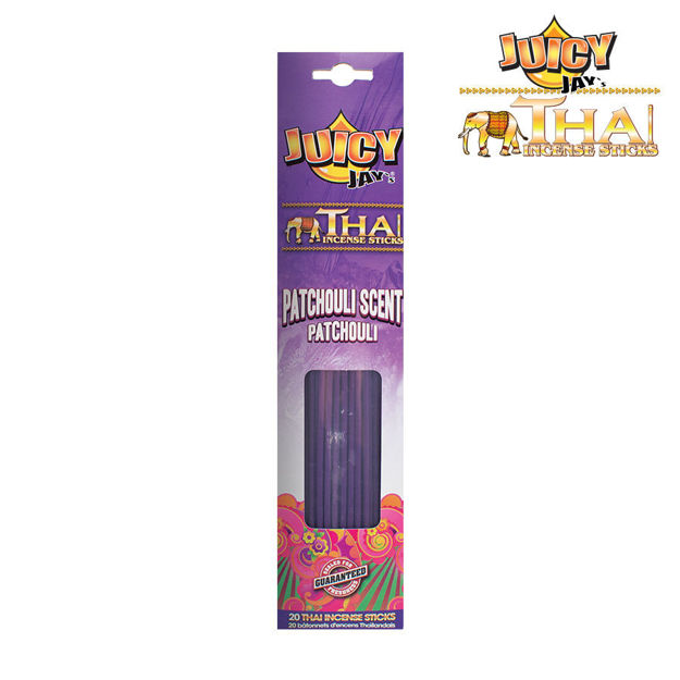 Juicy Jay - Thai Incense Sticks - Patchouli Scent - Display - 12 x 20 Stück