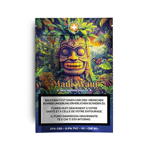 High Level Genetics - Maui Waui - Indoor CBD Blüten - 9g