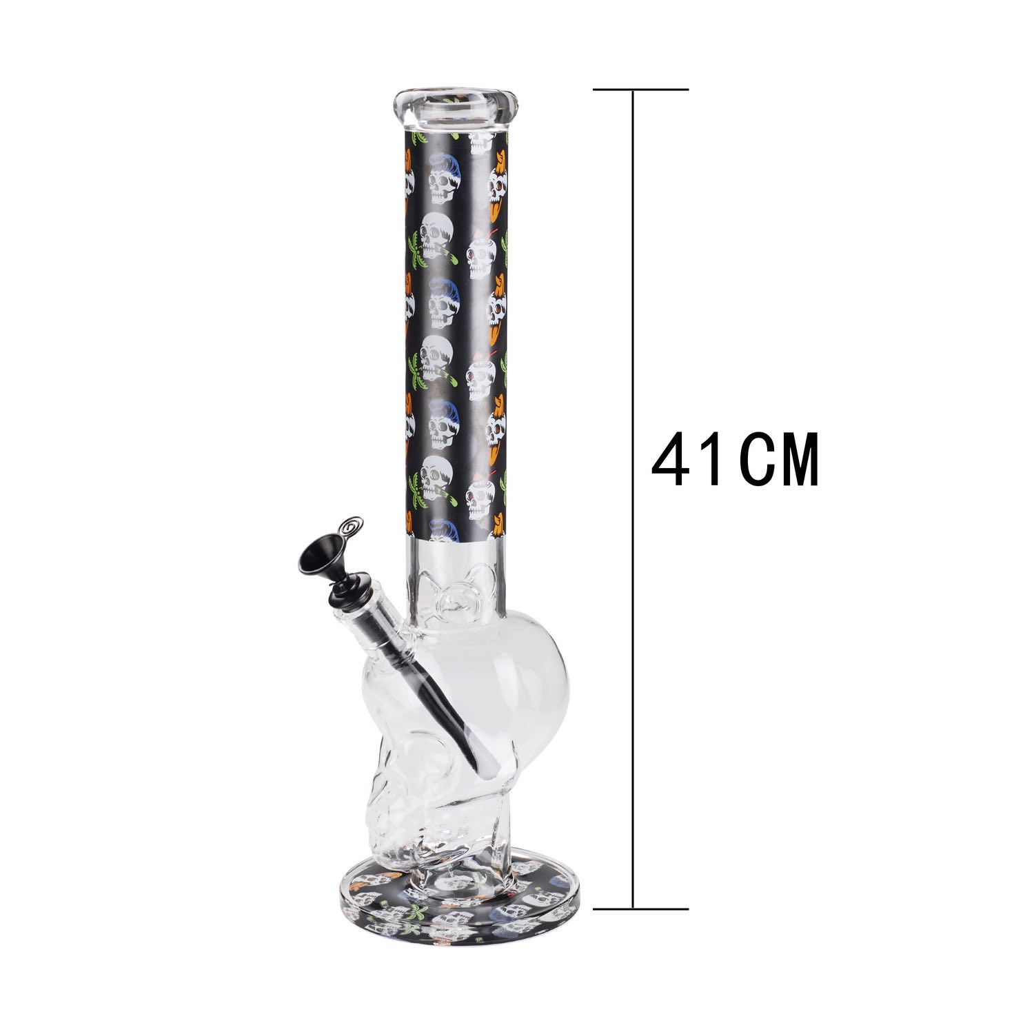Champ High - Glas Bong Skull - 40mm - 41cm Bild 3