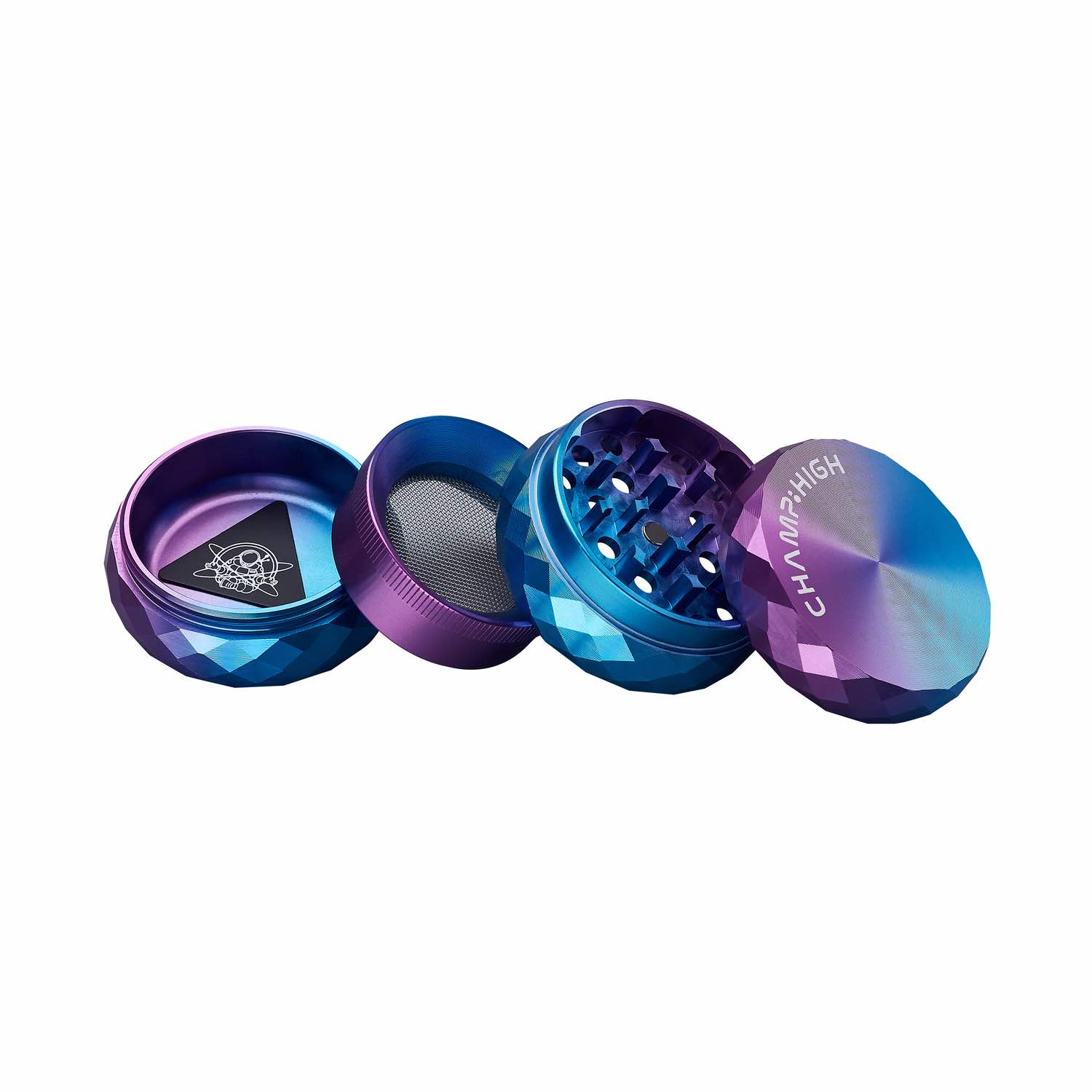 Champ High - Grinder Color Duo - 53mm - 4 Layers - Display - 6 Stück Bild 3