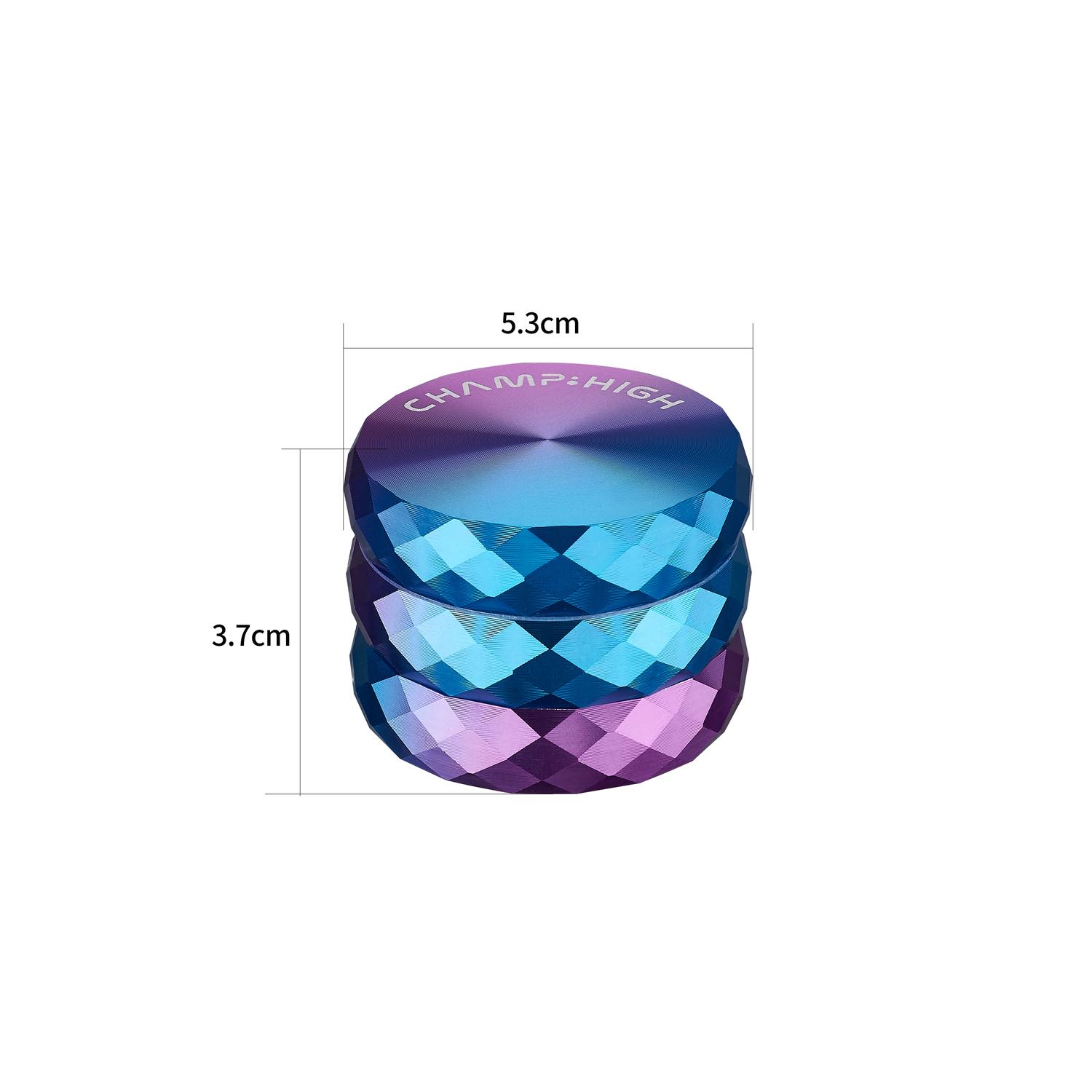 Champ High - Grinder Color Duo - 53mm - 4 Layers - Display - 6 Stück Bild 4