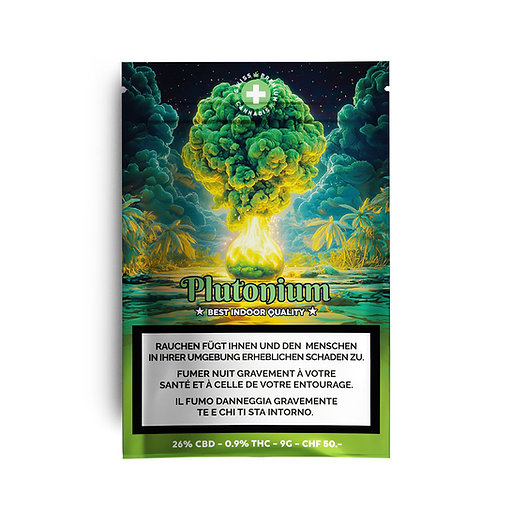 High Level Genetics - Plutonium - Indoor CBD Blüten - 9g