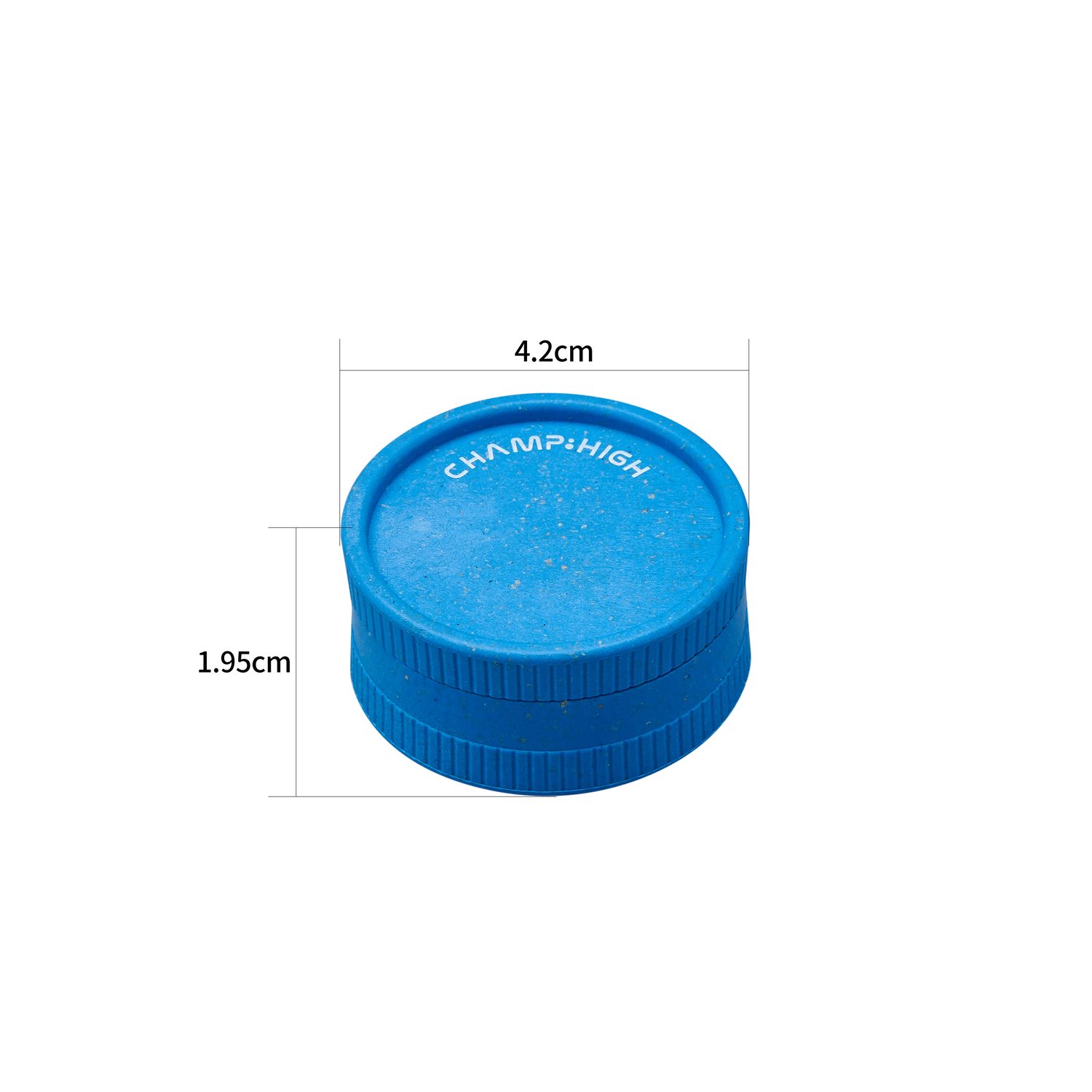 Champ High - Hemp Plastic Grinder - 42mm - 2 Layers - Display - 24 Stück Bild 4