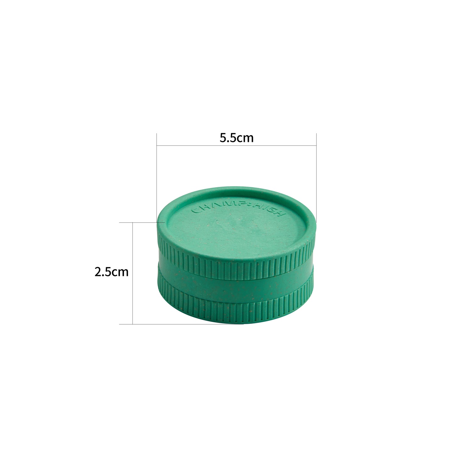 Champ High - Hemp Plastic Grinder - 55mm - 2 Layers - Display - 24 Stück Bild 4