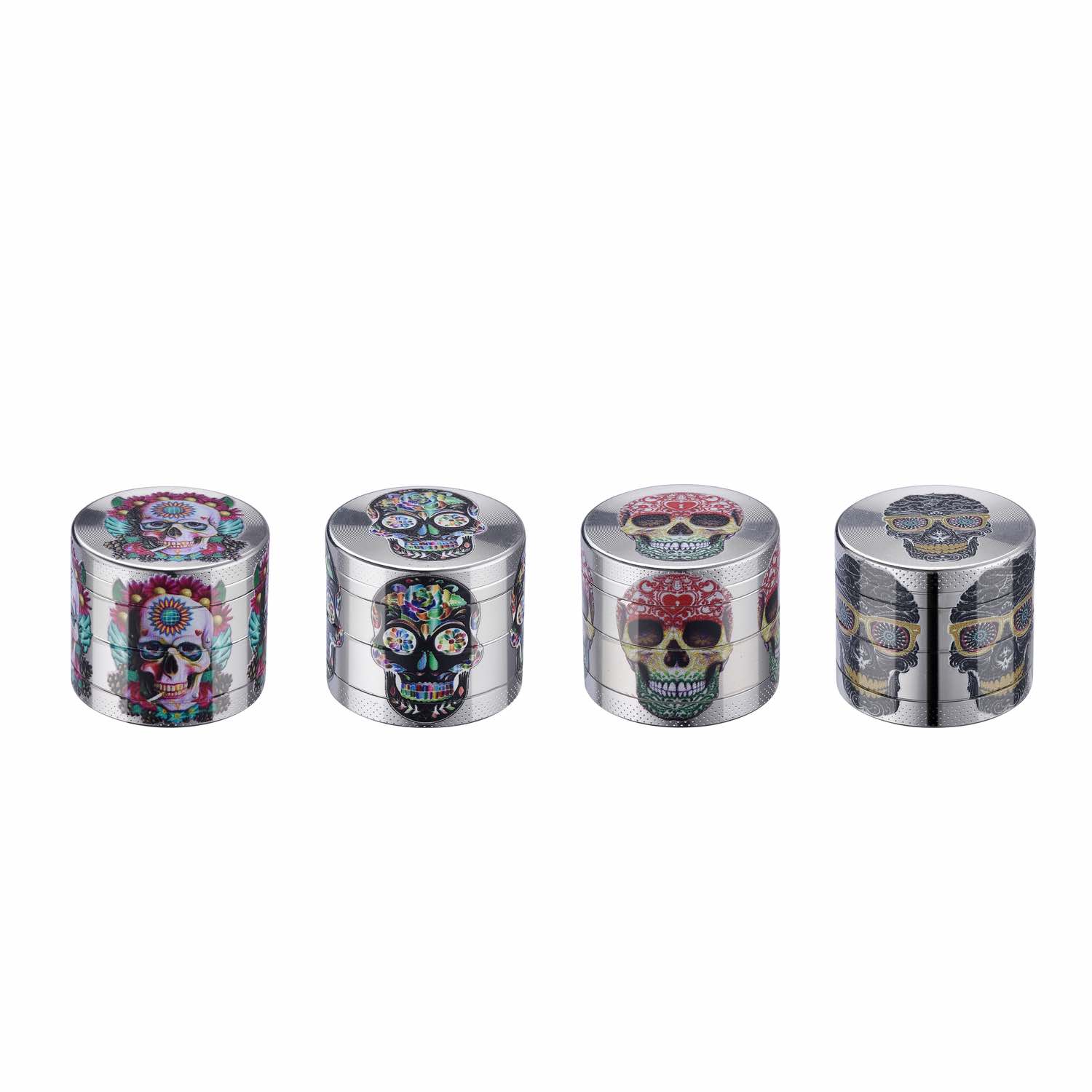 Champ High - Grinder Mini Skull - 40mm - 4 Layers - Display - 12 Stück Bild 2