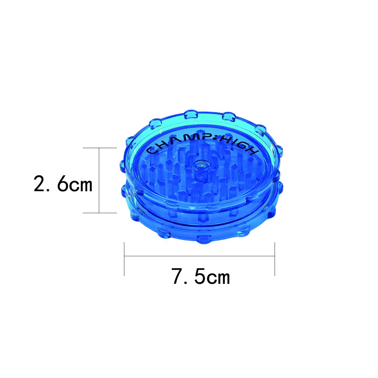 Champ High - Plastic Grinder - 75mm - 2 Layers - Display - 18 Stück Bild 3