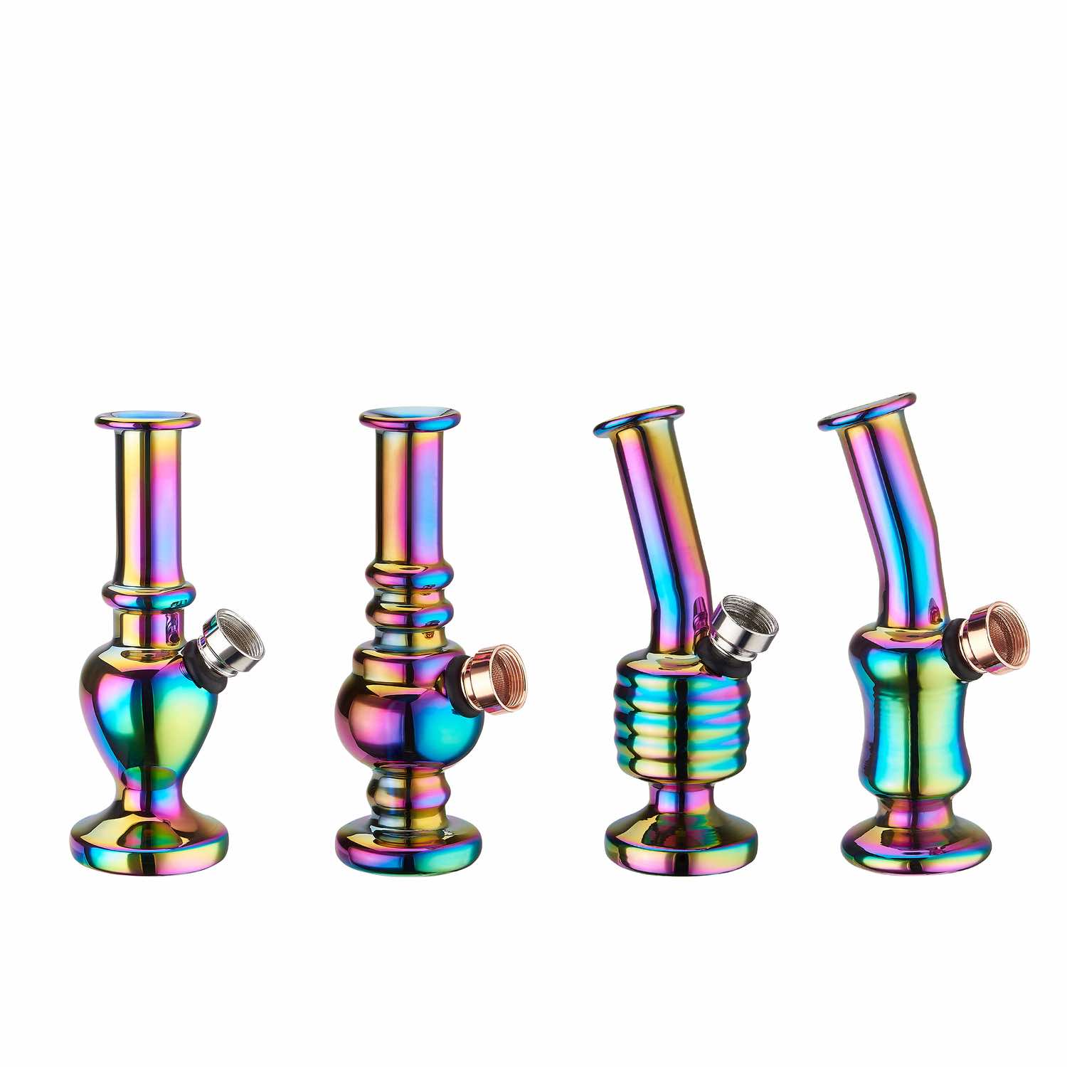 Champ High - Mini Rainbow Glass Bong - 12.5cm - Display - 12 Stück Bild 2