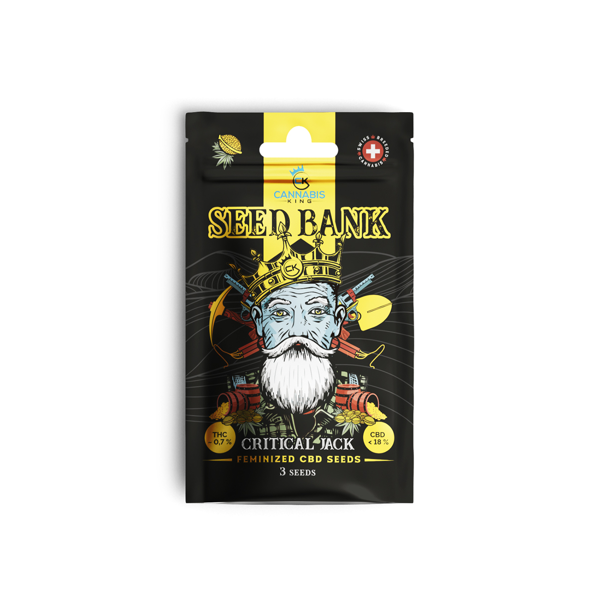 CK Seed Bank - Critical Jack - feminisierte CBD Samen - 3 Stück