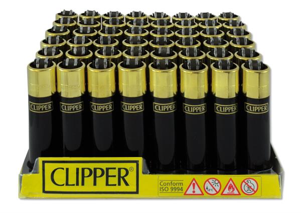 Clipper - Classic Black / Gold Cap - Display - 48 Stück