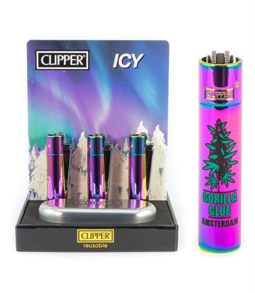 Clipper - Metal - ICY - AMSTERDAM - Gorilla Glue - Display - 12 Stück