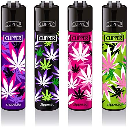 Clipper - Pink Hemp Leaves - Display - 48 Stück Bild 2