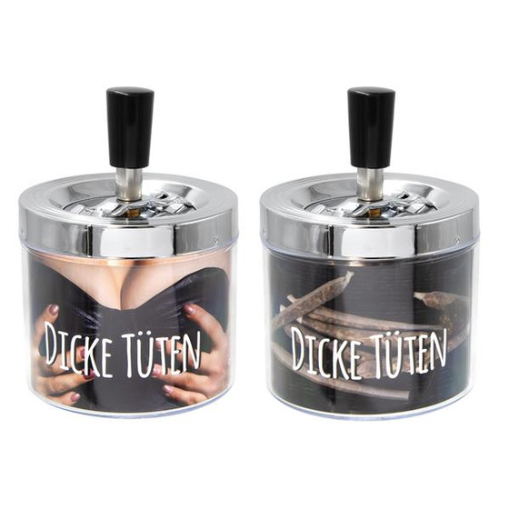 Drehaschenbecher - Dicke Tüten - 1 Stück