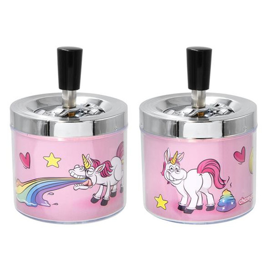 Drehaschenbecher - Unicorn - 1 Stück