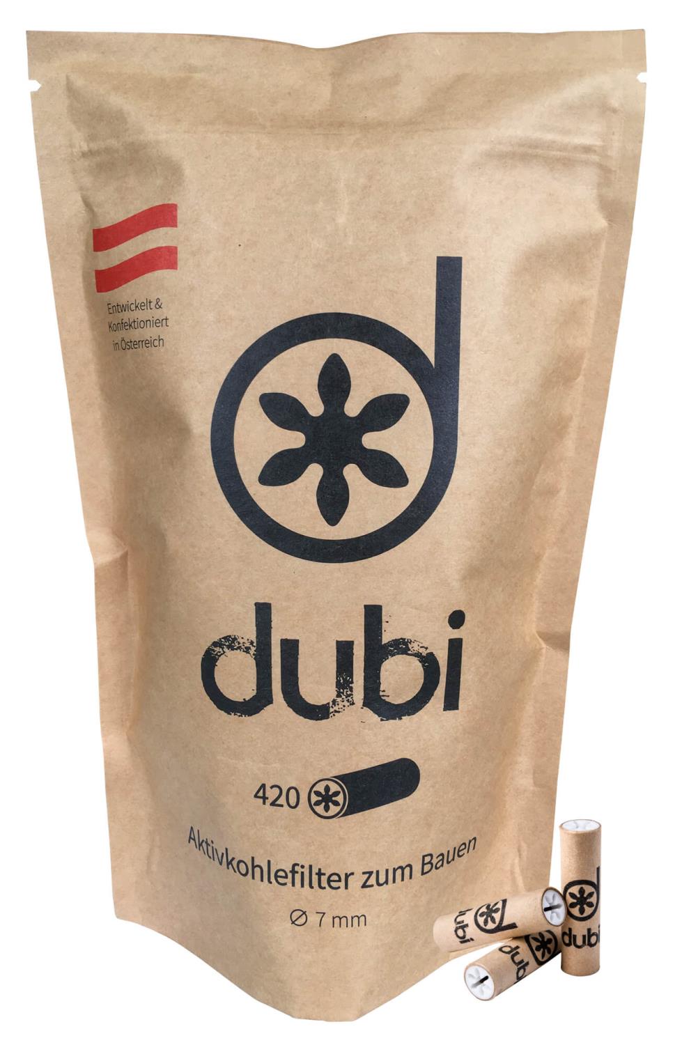 dubi Aktivkohlefilter - 7mm - 420 Stück