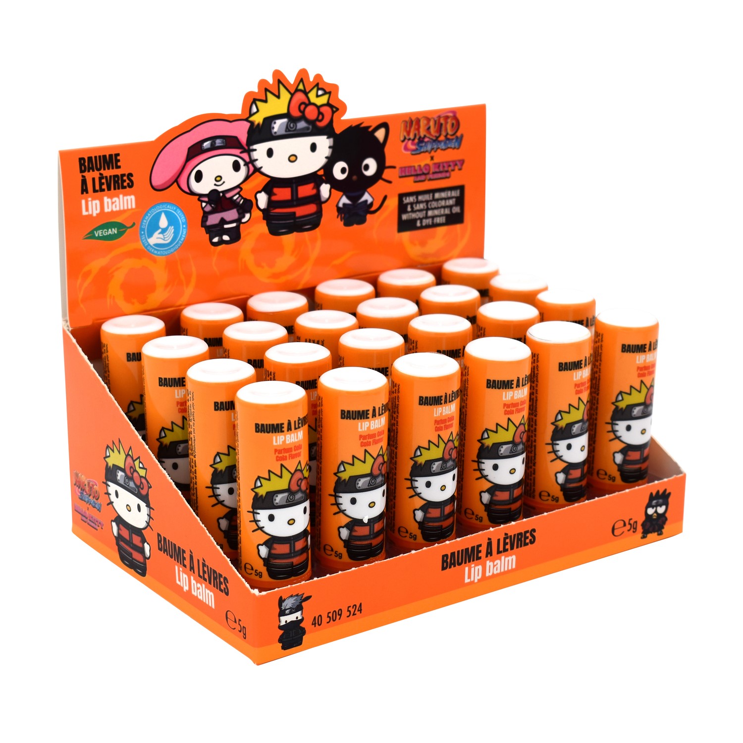Lip Balm - Lippenstift - Hello Kitty x Naruto Shippuden - Display - 24 Stück