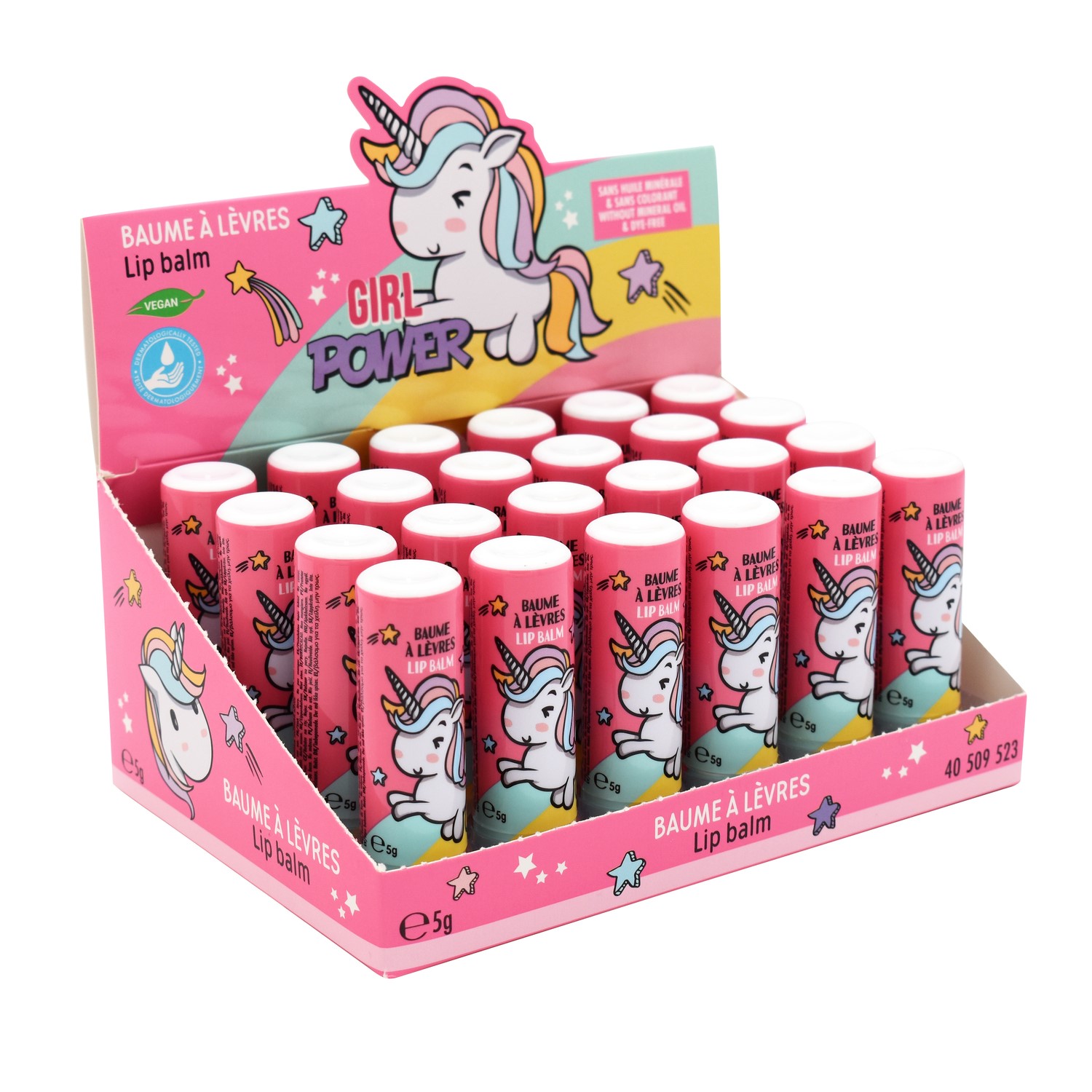 Lip Balm - Lippenstift - Unicorn - Display - 24 Stück