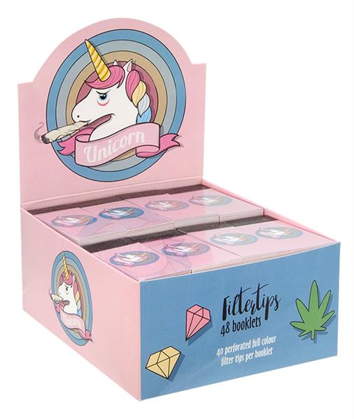 Filter Tips - Stoner Unicorn - 60x25mm - 40 Stück - Display à 48 Stück