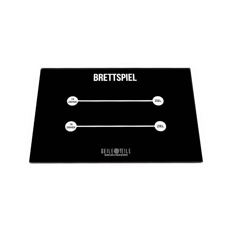 Geile Teile - Ziehbrettchen Acryl - Brettspiel - 22 x 14cm