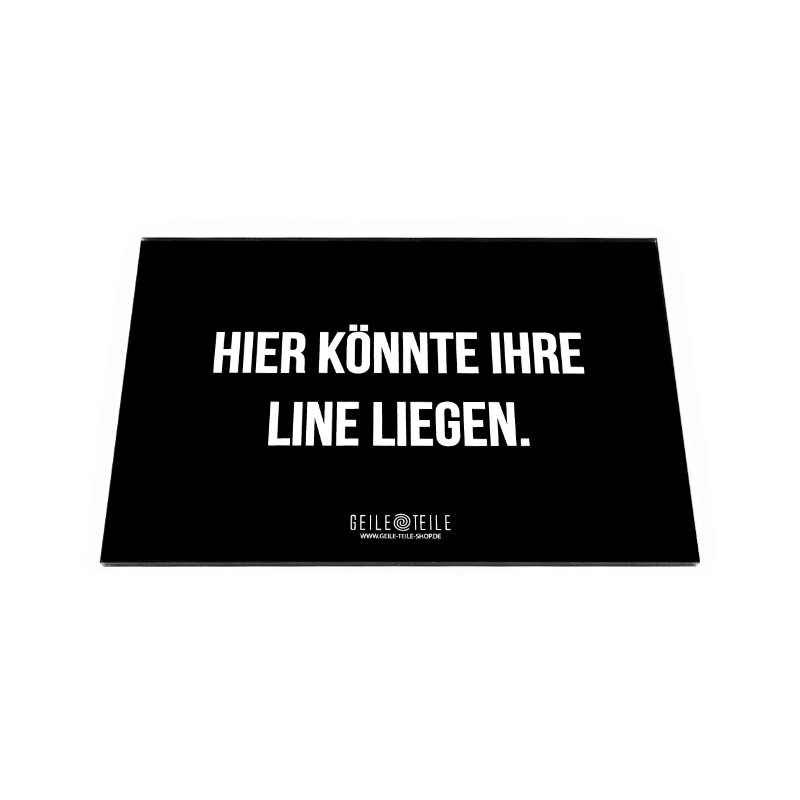 Geile Teile - Ziehbrettchen Acryl - Hier könnte - 22 x 14cm