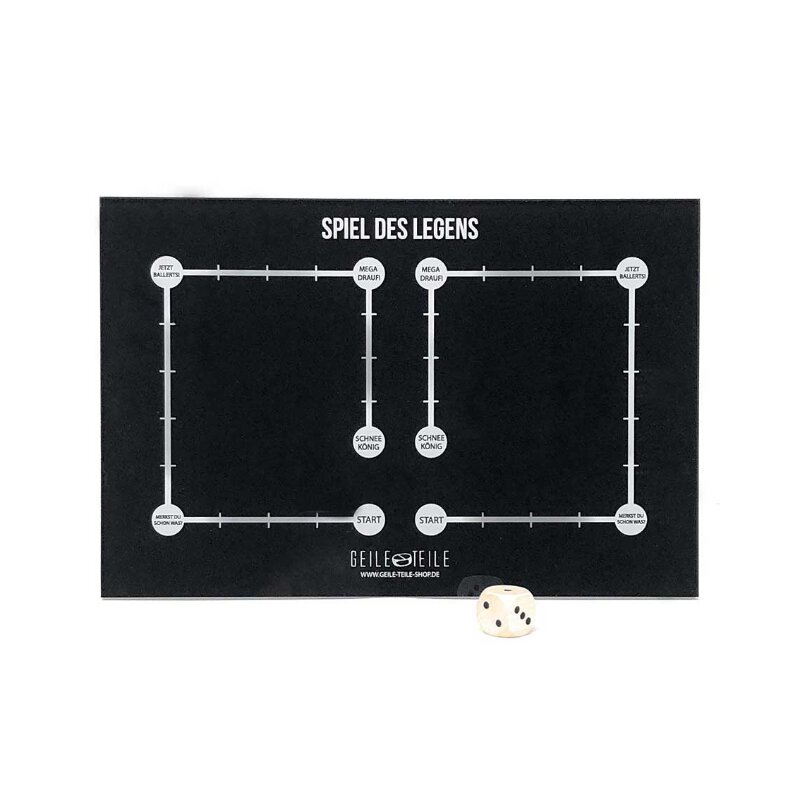 Geile Teile - Ziehbrettchen Acryl - Spiel des Legens - 22 x 14cm