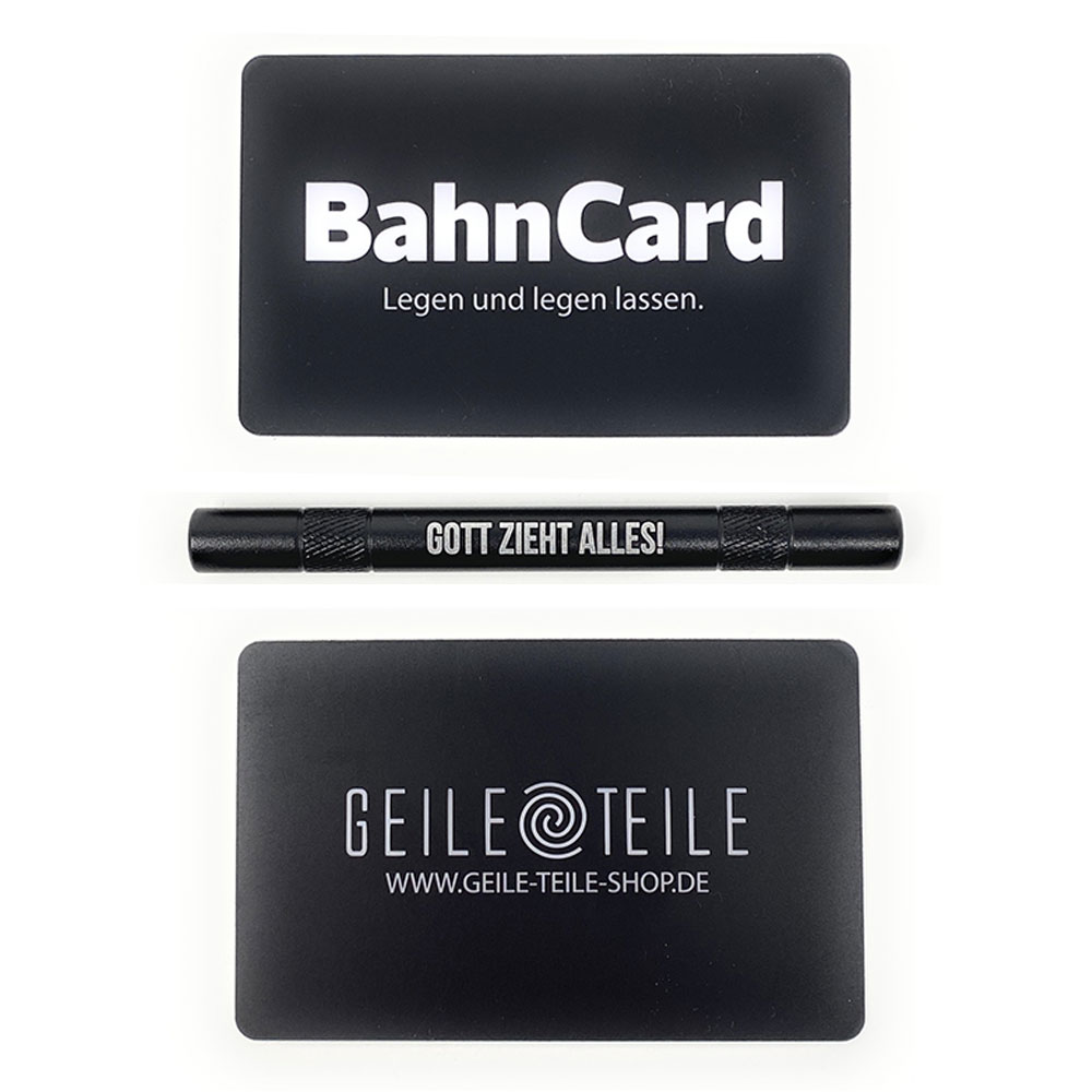 Geile Teile - Ziehrohr Aluminium - Gott zieht alles! - 95mm