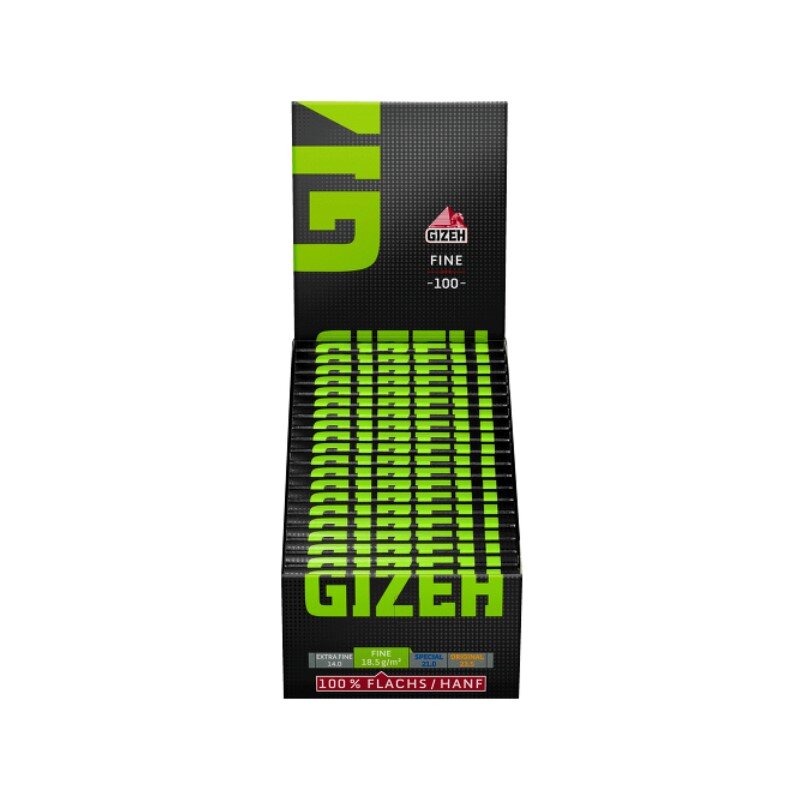 GIZEH - DW Fine - Black - Box - 20 Stück