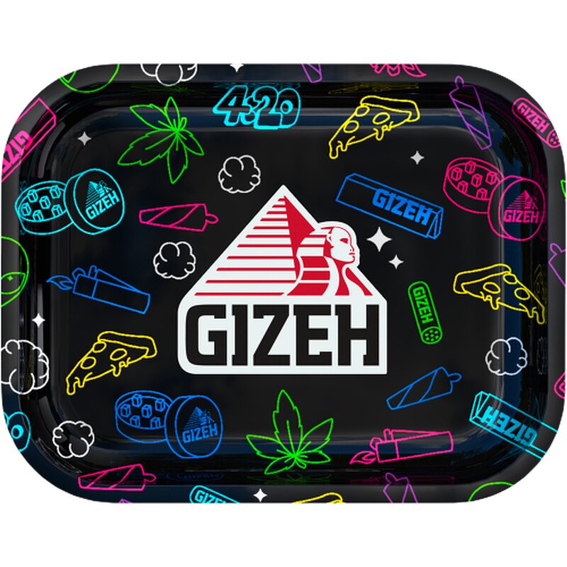 GIZEH - Rolling Tray - 18 x 14cm - Comic black - Small