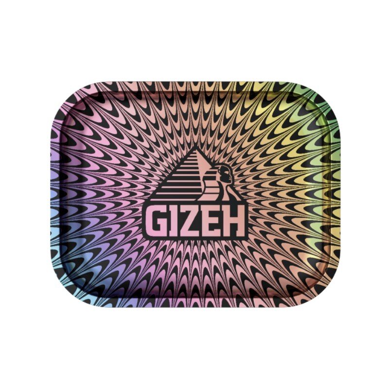 GIZEH - Rolling Tray - 18 x 14cm - Trippy colored - Small
