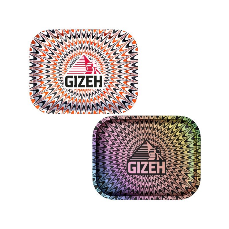 GIZEH - Rolling Tray - 18 x 14cm - Trippy colored - Small Bild 2