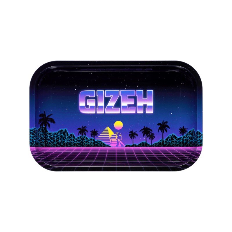 GIZEH - Rolling Tray - 27.5 x 17.5cm - Retro Waves - Medium