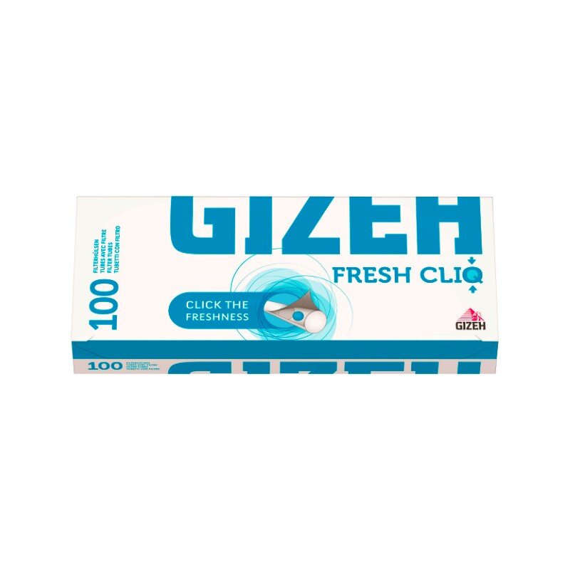 GIZEH - Tubes / Hülsen - Fresh Cliq Mint - Box - 100 Stück