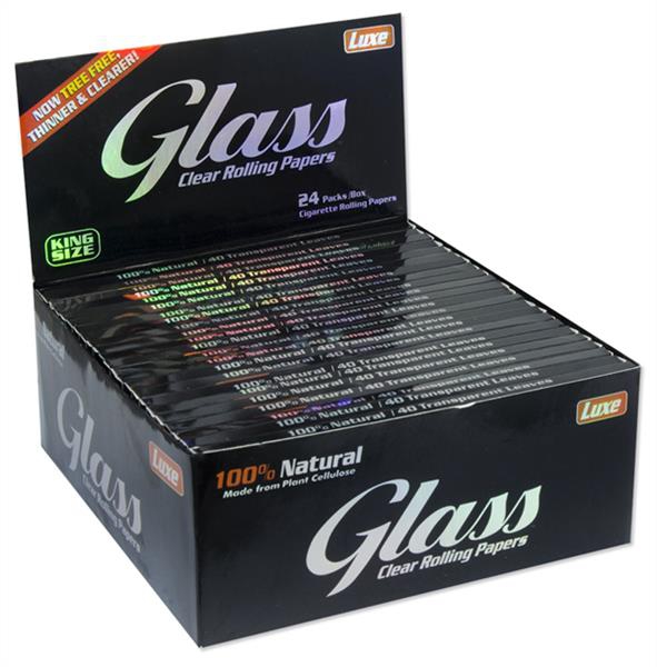 GLASS - Clear Rolling Papers KS - Box - 24 x 40 Stück