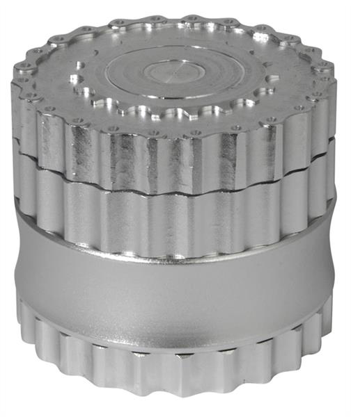 Grinder Alu Chain - 62mm - 6 Layers - Silver