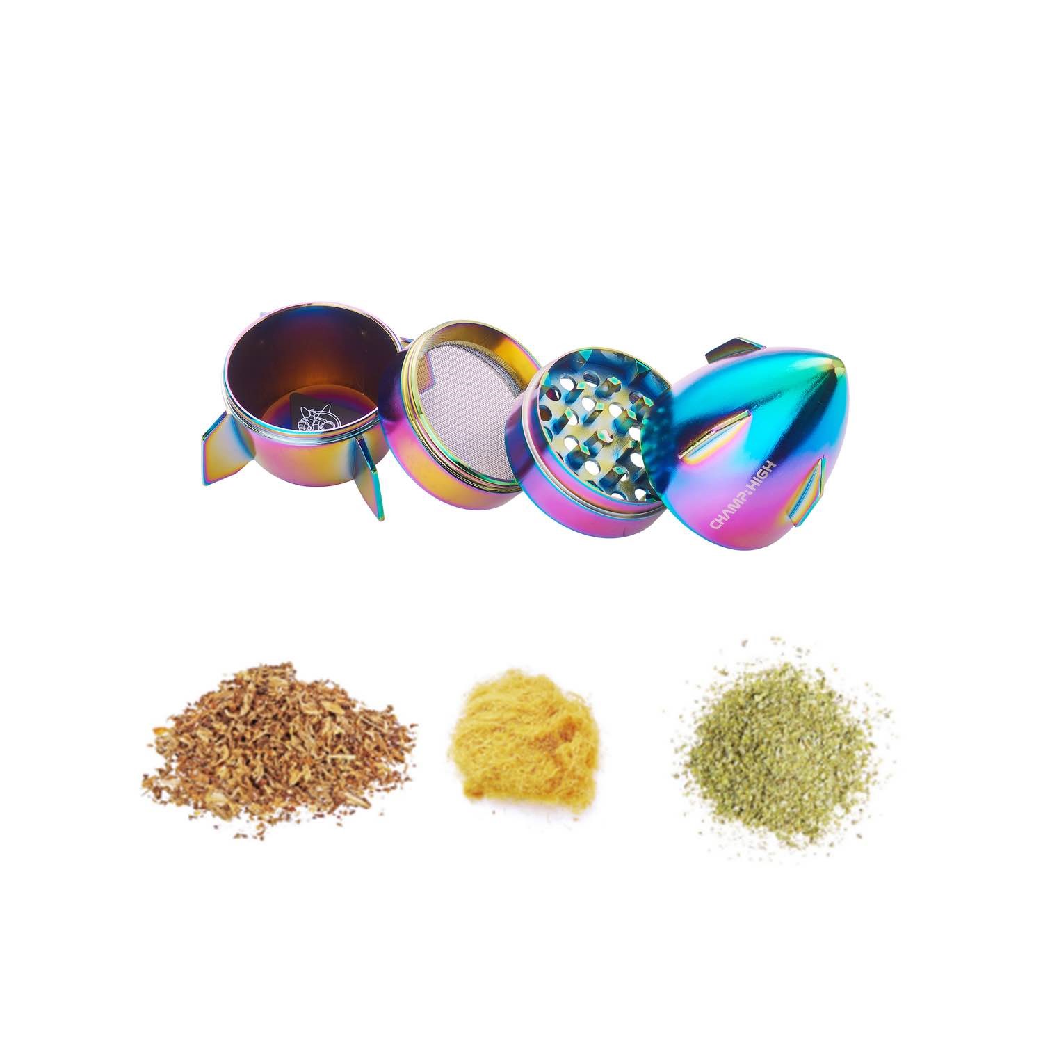 Champ High - Grinder Spaceship - Rainbow - 50mm - 4 Layers - Box - 1 Stück Bild 3