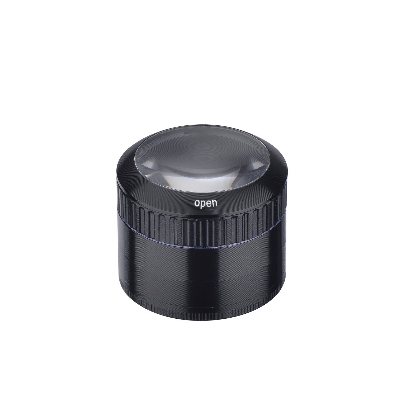 Champ High - Grinder Magnifier Black mit Lupe und Staufach - 50mm - 4 Layers Bild 2