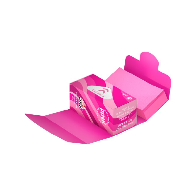 GIZEH - Rolls Slim + Tips - Pink - 5 Meter - Box - 20 Stück Bild 3