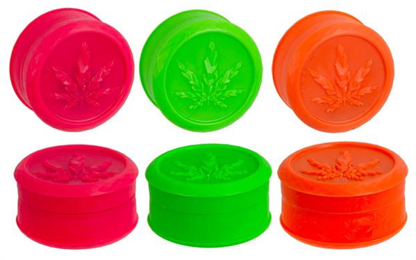 Grinder Plastic - Soft Touch Neon - 50mm - 3 Layers - Display - 24 Stück Bild 2