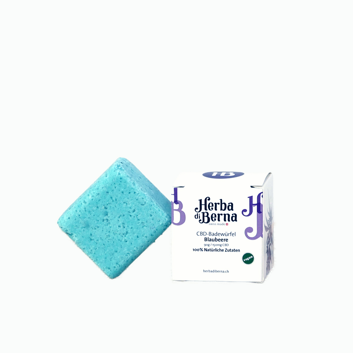 Herba di Berna - CBD Badewürfel - 150mg CBD - Blaubeere
