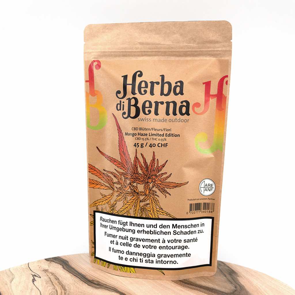 Herba di Berna - Oudoor CBD Blüten - Mango Haze - 45g Bild 2