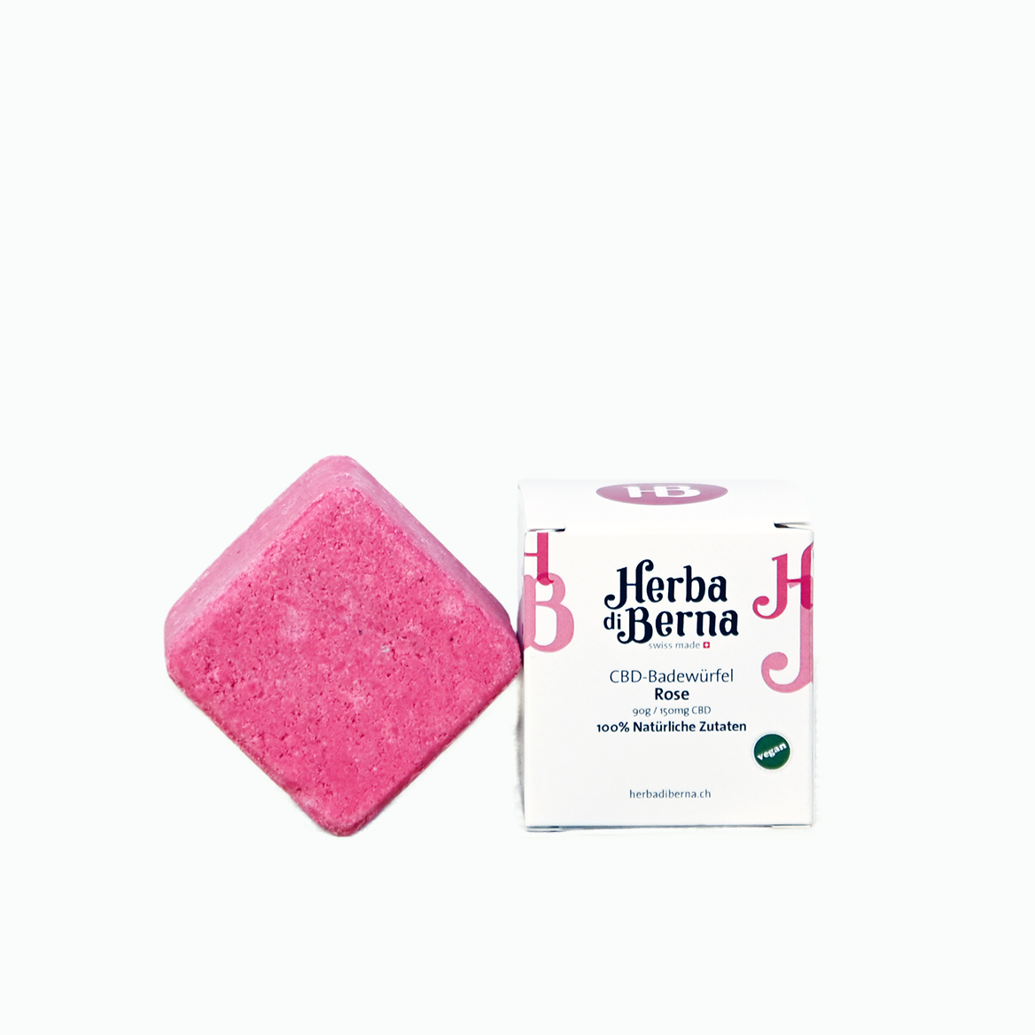 Herba di Berna - CBD Badewürfel - 150mg CBD - Rose Bild 2